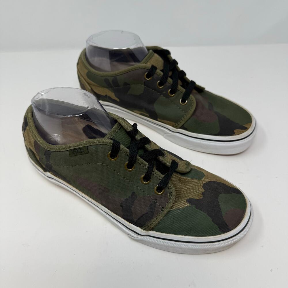 Vans Off the Wall Old Skool Skate Sneakers Camo Size  M 7 W 8.5 Skater Girl EUC - Picture 5 of 12